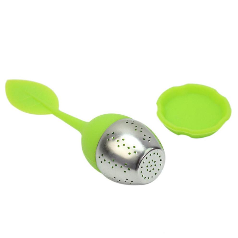 Silicone and Stainless Steel Leaf Tea Strainer
