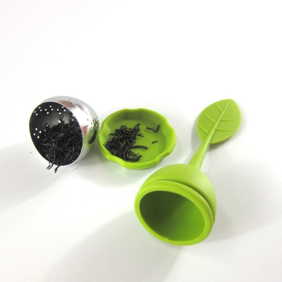 Silicone and Stainless Steel Leaf Tea Strainer